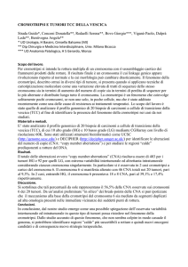 CROMOTRIPSI E TUMORI TCC DELLA VESCICA