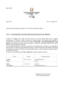441 ITS marketing e internazionalizzazione delle imprese