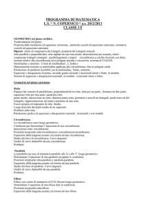 programma di matematica