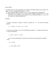 Esercizi fluidi