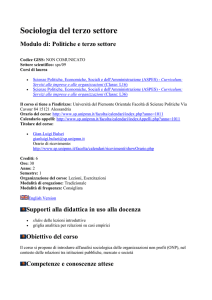 Sociologia del terzo settore