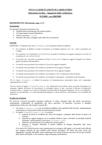 esercitazione di laboratorio - Dipartimento di Ingegneria informatica