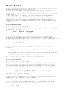 Variabili aleatorie