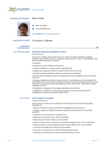 Marco Ratto Europass CV, ESP