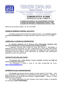 federazione confsal-unsa