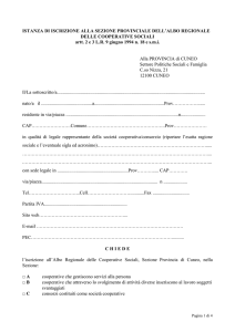 Istanza iscrizione all`Albo