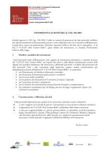 Informativa sulla privacy