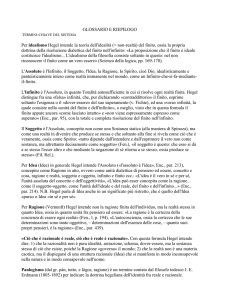 Glossario di Hegel