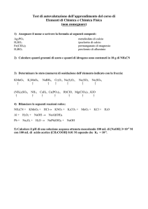 Test di autovalutazione dell`apprendimento del