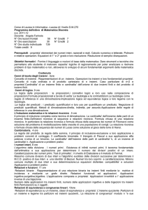 Matematica Discreta corso B a