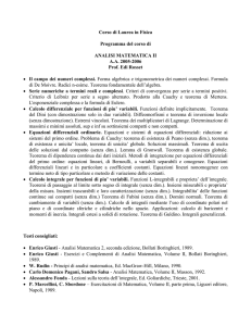 programma 05_06 - Dipartimento di Matematica e Informatica