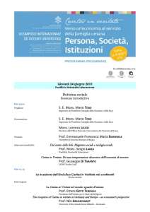 Itinerario culturale dei docenti di Economia