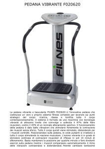PEDANA VIBRANTE F020620 La pedana vibrante e basculante