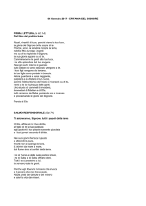 06 Gennaio 2017 - EPIFANIA DEL SIGNORE PRIMA LETTURA (Is