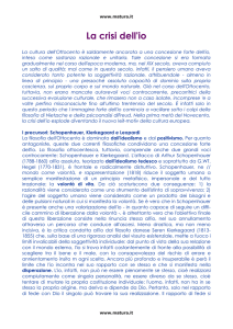 La crisi dell`io