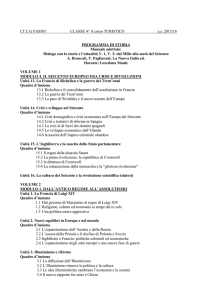 Programma di Storia - ITCG Pasini online