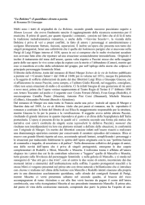 “La Bohème”: il quotidiano elevato a poesia. di Rosanna Di