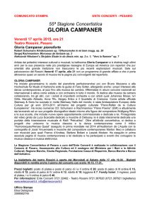 COMUNICATO STAMPA ENTE CONCERTI