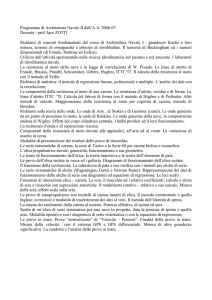 Programma di Architettura Navale II dell`A