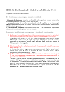 Scheda di lavoro n. 20