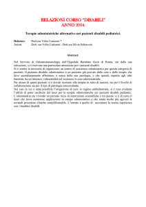 relazioni corso “disabili”