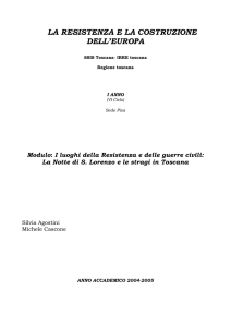 Modulo: I luoghi della Resistenza e delle guerre civili