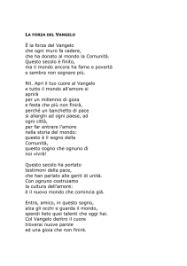 LA FORZA DEL VANGELO