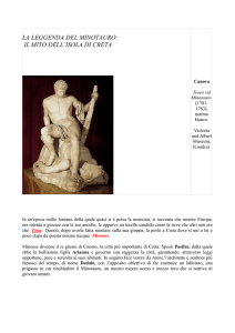 LA LEGGENDA DEL MINOTAURO: IL MITO DELL`ISOLA DI CRETA