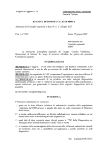 interroga - Consiglio Regionale della Valle d`Aosta