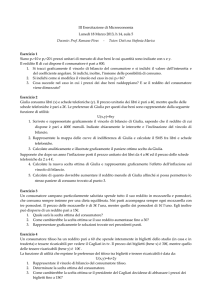 II Esercitazione di Microeconomia
