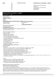 PROGRAMMA del CORSO a