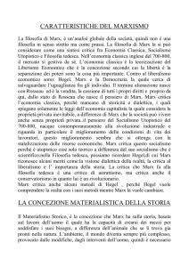 caratteristiche del marxismo