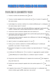 Trovare un numero che sommato ai suoi dia 125. [50] Trovare un