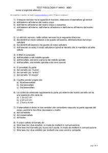 TEST FISIOLOGIA II° ANNO ABEI nome e cognome allieva/o