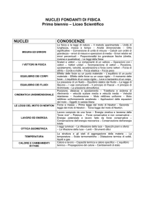 fisica biennio- liceo scientifico