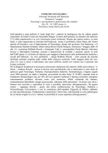 Giornata nazionale dell`epilessia