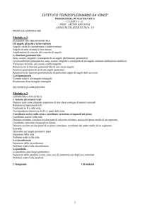 Programma Matematica.. - Itis Leonardo da Vinci