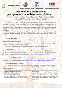 Elementi di etnopsicologia per operatore in ambito transculturale