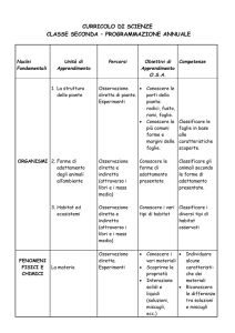 curricolo di scienze