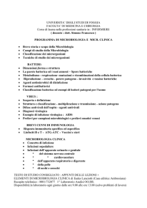 Microbiologia e Microbiologia Clincica