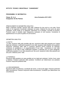 Matematica - ITIS Cannizzaro