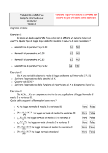 Probabilità e Statistica