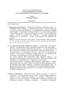 Corso di Laurea Specialistica in - dipartimento di economia e diritto