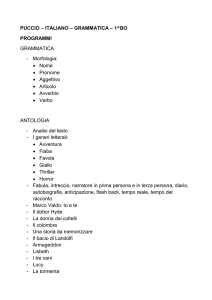 PUCCIO – ITALIANO – GRAMMATICA – 1^BO PROGRAMMI