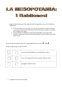 Leggi con attenzione queste frasi, tratte dal codice di leggi fatto