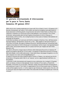 Comunicato Stampa IV Giornata Internazionale
