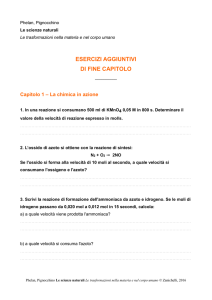 Esercizi aggiuntivi di chimica - Zanichelli online per la scuola