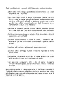 Dieta consigliata per i soggetti affetti da acufeni - Digilander