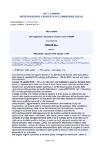 Interrogazione - Piergiorgio Carrescia – Camera dei Deputati