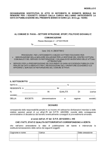 Modulo per Dichiarazioni di idoneità morale da